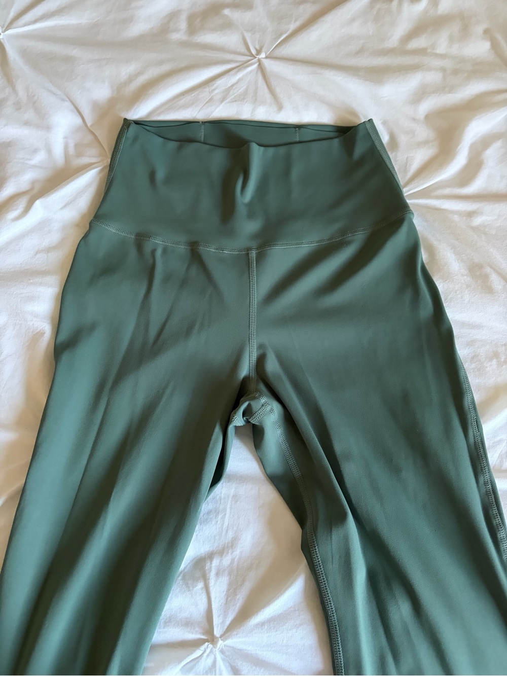 Women’s Green Active Zip Jacket & Flare leg Leggings Yoga Pants Set - Picture 7 of 9